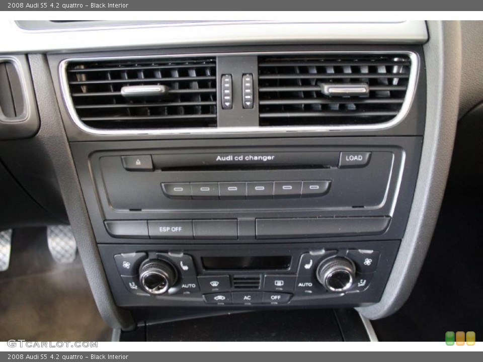 Black Interior Controls for the 2008 Audi S5 4.2 quattro #48716035