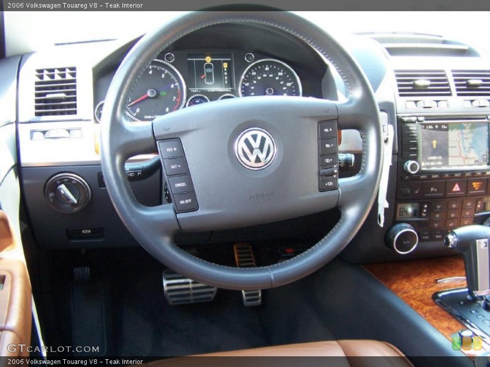 Teak Interior Steering Wheel for the 2006 Volkswagen Touareg V8 #48716701