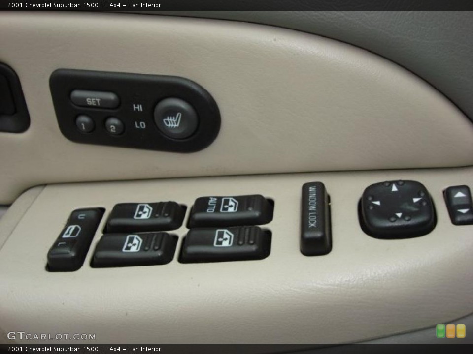 Tan Interior Controls for the 2001 Chevrolet Suburban 1500 LT 4x4 #48718120
