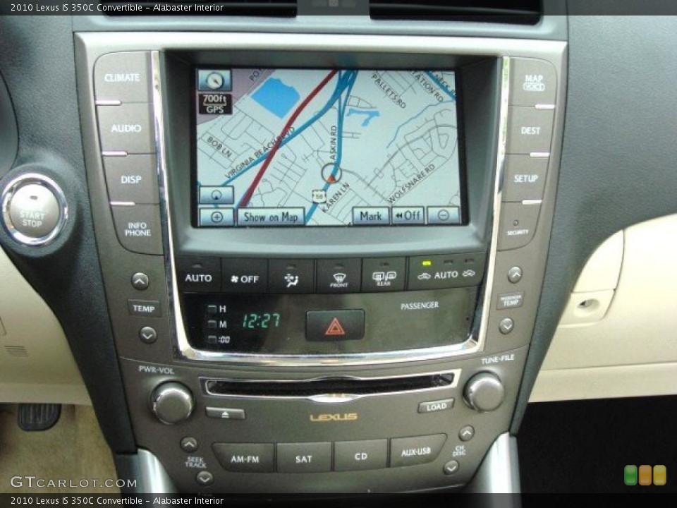 Alabaster Interior Navigation for the 2010 Lexus IS 350C Convertible #48718751