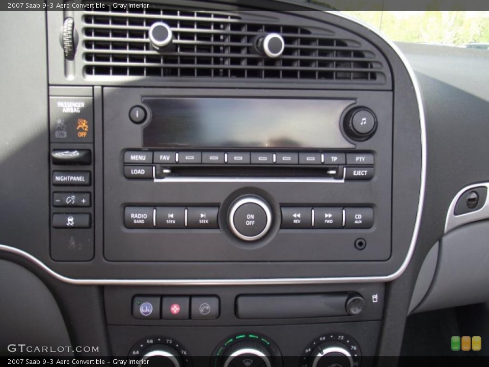 Gray Interior Controls for the 2007 Saab 9-3 Aero Convertible #48718943