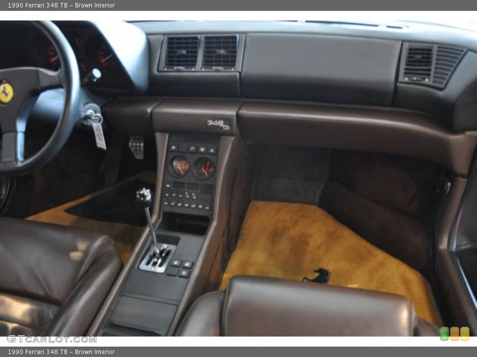Brown Interior Dashboard for the 1990 Ferrari 348 TB #48720419