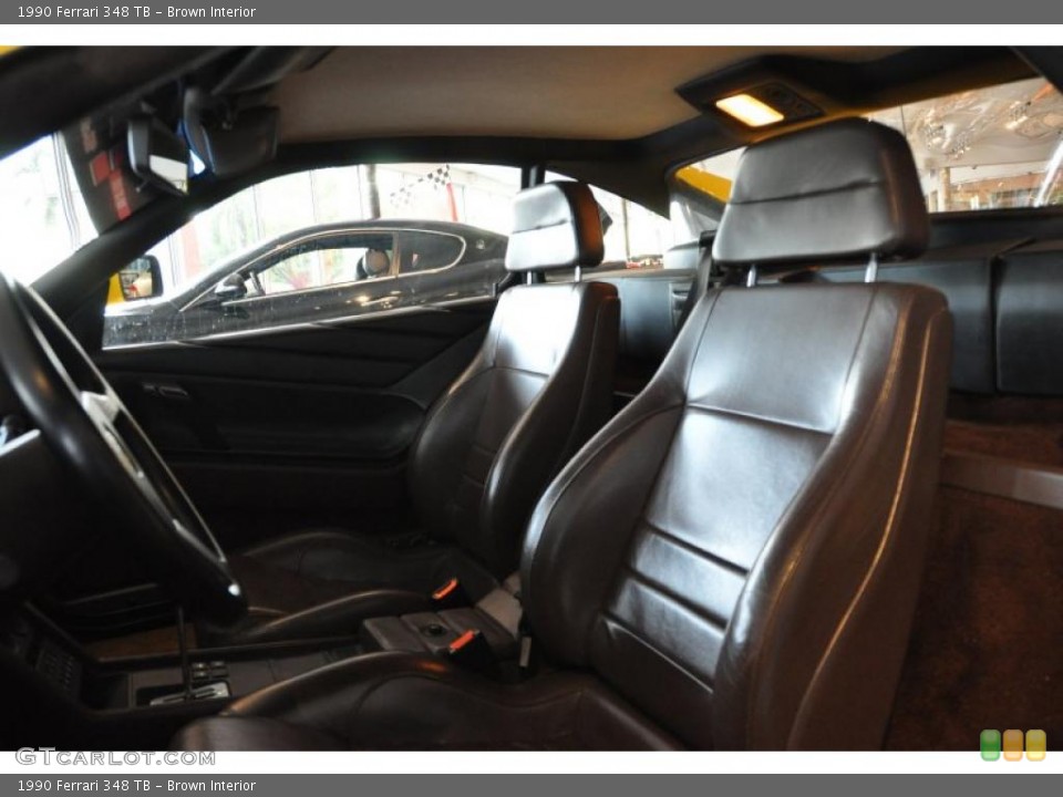 Brown 1990 Ferrari 348 Interiors