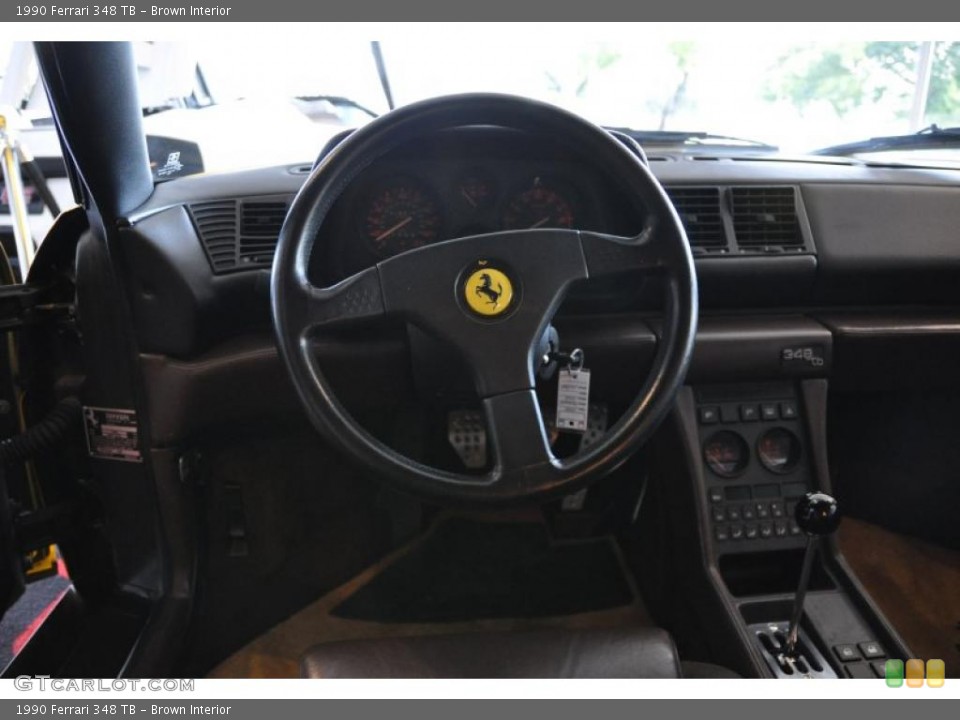 Brown Interior Dashboard for the 1990 Ferrari 348 TB #48720446