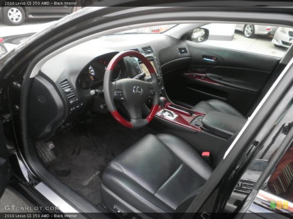 Black Interior Photo for the 2010 Lexus GS 350 AWD #48721223