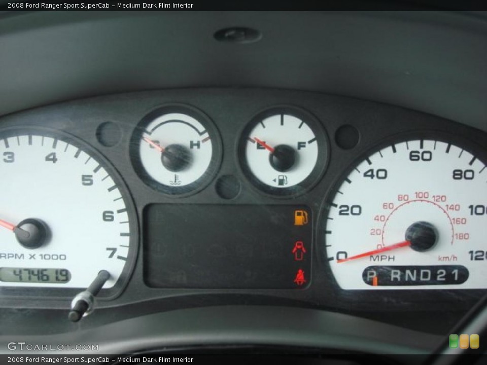 Medium Dark Flint Interior Gauges for the 2008 Ford Ranger Sport SuperCab #48722897