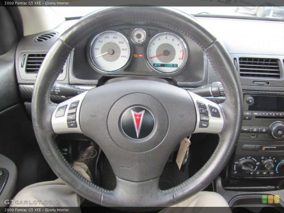 Ebony Interior Steering Wheel for the 2009 Pontiac G5 XFE #48723953