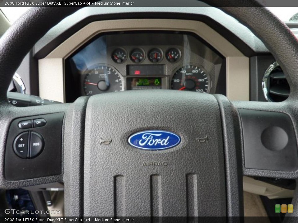 Medium Stone Interior Steering Wheel for the 2008 Ford F350 Super Duty XLT SuperCab 4x4 #48724112
