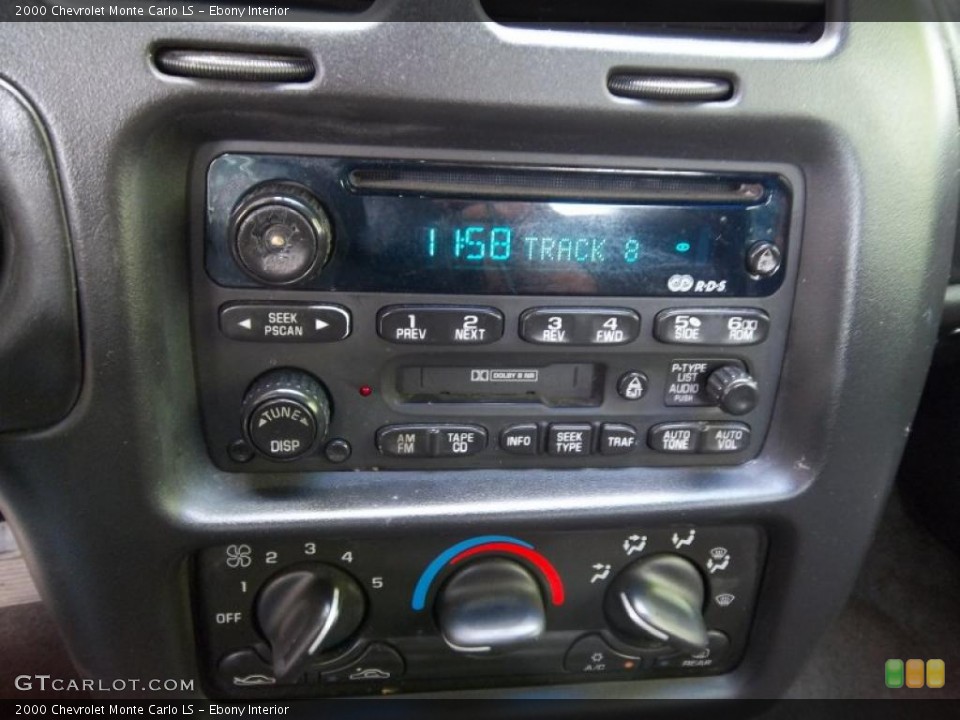 Ebony Interior Controls for the 2000 Chevrolet Monte Carlo LS #48724901