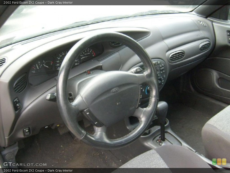 Dark Gray Interior Dashboard for the 2002 Ford Escort ZX2 Coupe #48727544