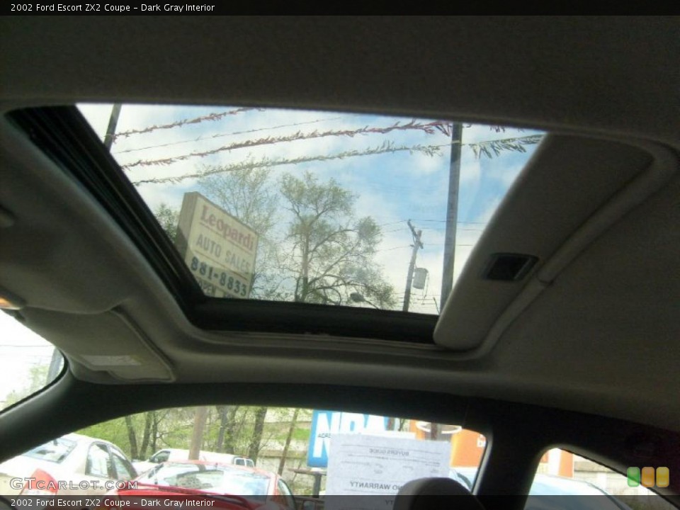 Dark Gray Interior Sunroof for the 2002 Ford Escort ZX2 Coupe #48727550