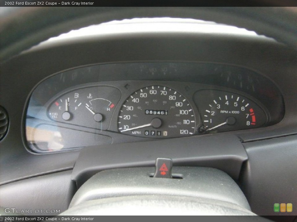 Dark Gray Interior Gauges for the 2002 Ford Escort ZX2 Coupe #48727637