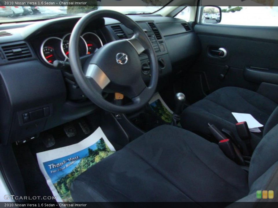 Charcoal Interior Prime Interior for the 2010 Nissan Versa 1.6 Sedan #48732588