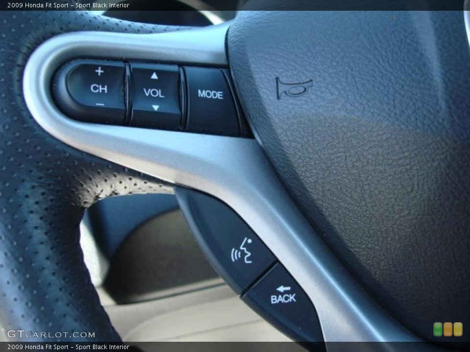 Sport Black Interior Controls for the 2009 Honda Fit Sport #48733890
