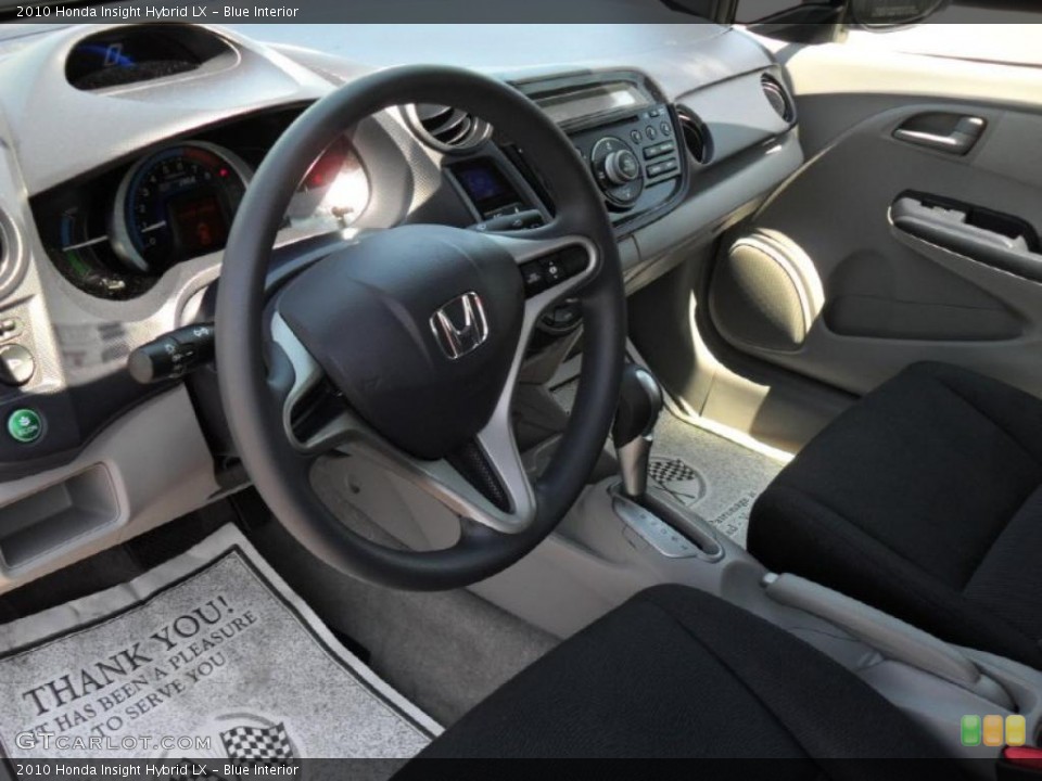 Blue 2010 Honda Insight Interiors