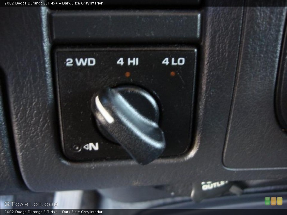 Dark Slate Gray Interior Controls for the 2002 Dodge Durango SLT 4x4 #48735336