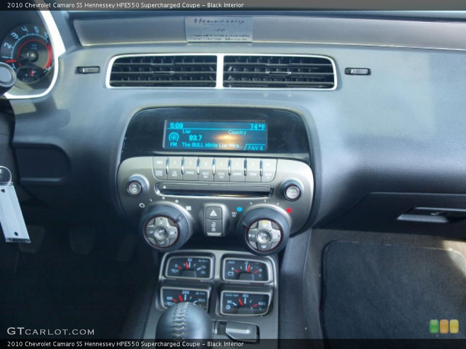 Black Interior Controls for the 2010 Chevrolet Camaro SS Hennessey HPE550 Supercharged Coupe #48736383