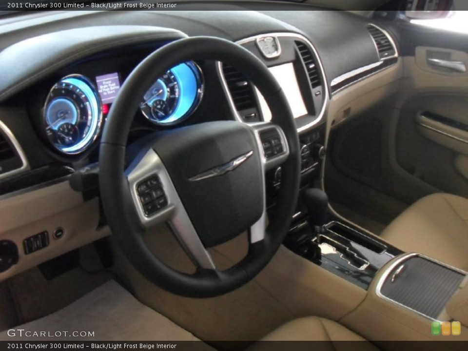 Black/Light Frost Beige Interior Prime Interior for the 2011 Chrysler 300 Limited #48738240