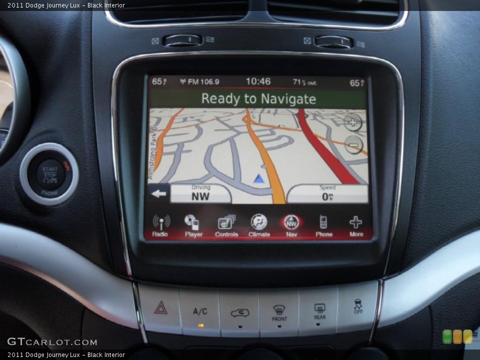 Black Interior Navigation for the 2011 Dodge Journey Lux #48740520