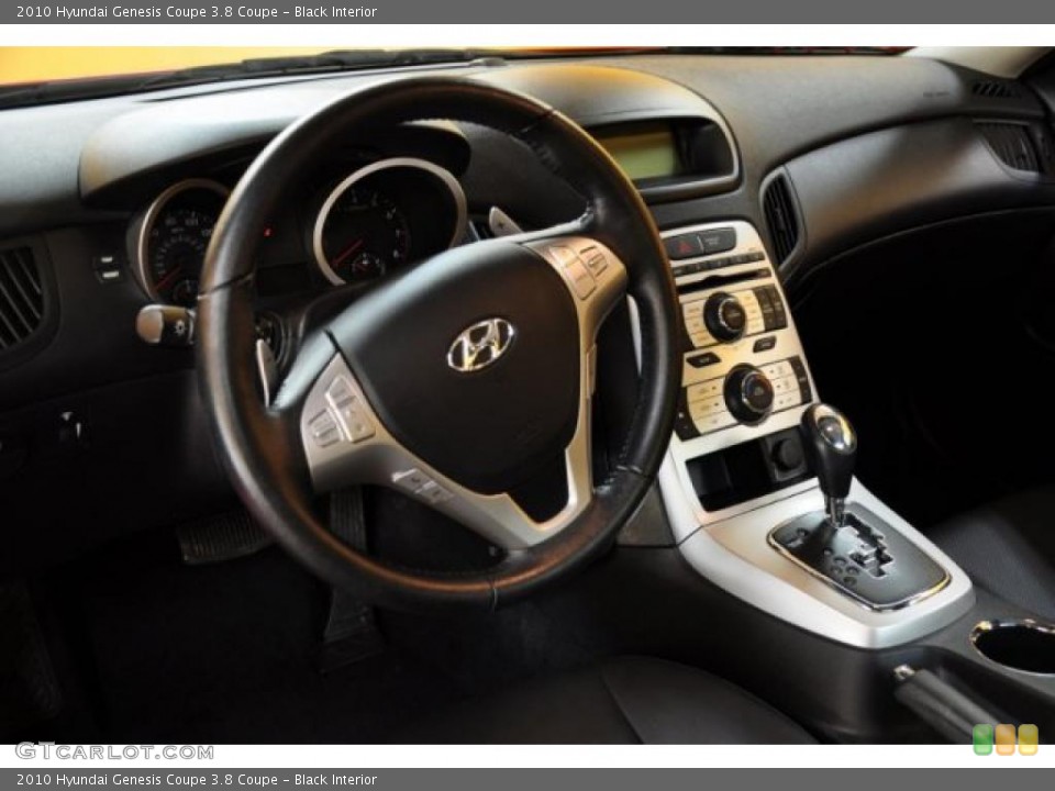 Black Interior Dashboard for the 2010 Hyundai Genesis Coupe 3.8 Coupe #48741087