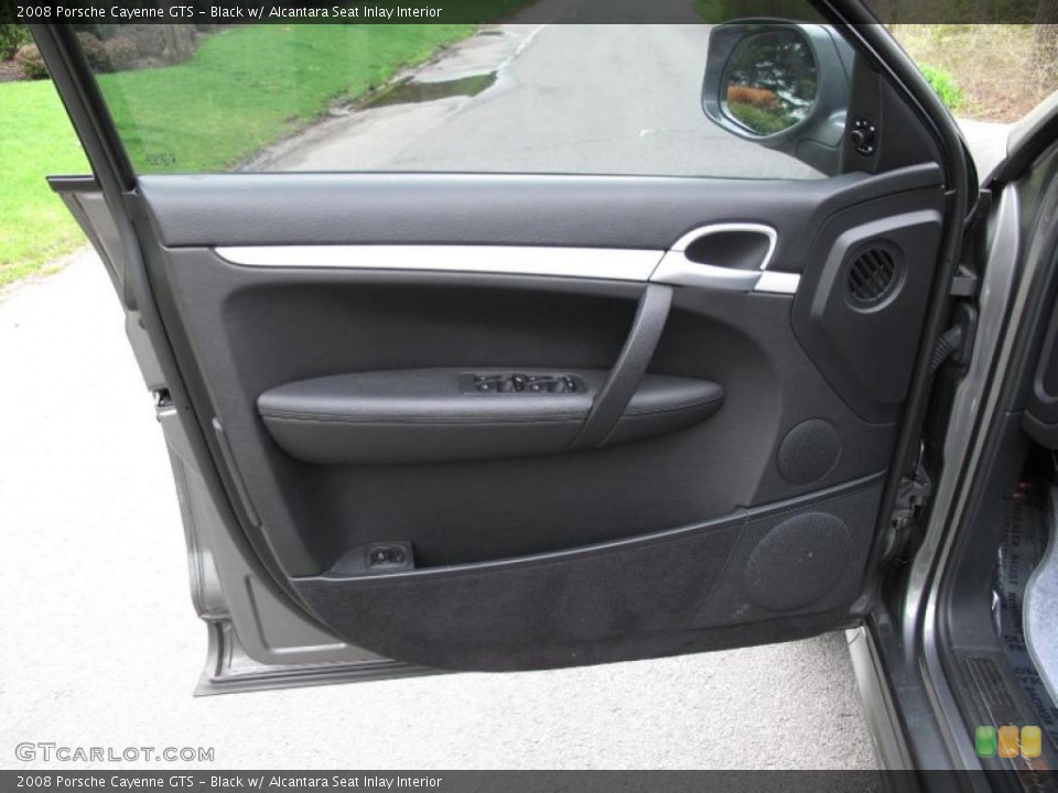 Black w/ Alcantara Seat Inlay Interior Door Panel for the 2008 Porsche Cayenne GTS #48741397