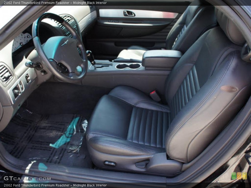 Midnight Black Interior Photo for the 2002 Ford Thunderbird Premium Roadster #48741678