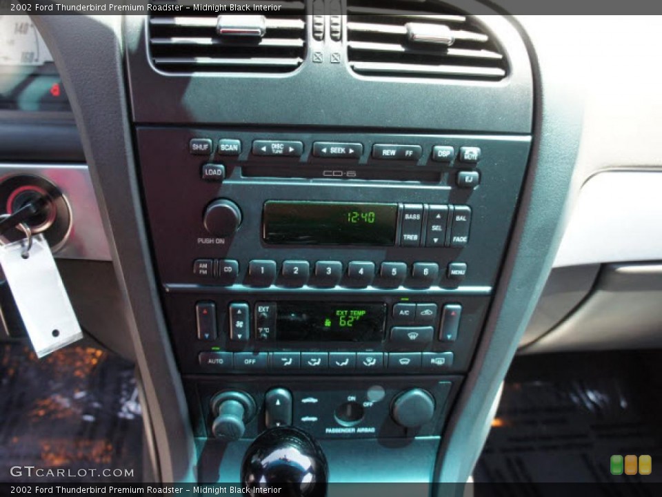 Midnight Black Interior Controls for the 2002 Ford Thunderbird Premium Roadster #48741711