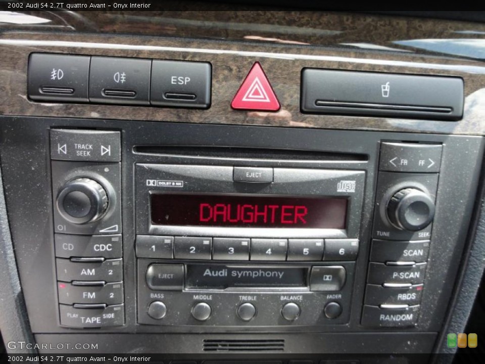 Onyx Interior Controls for the 2002 Audi S4 2.7T quattro Avant #48742533