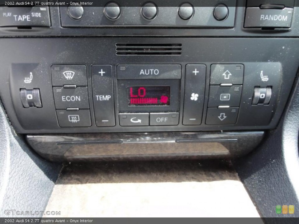 Onyx Interior Controls for the 2002 Audi S4 2.7T quattro Avant #48742549