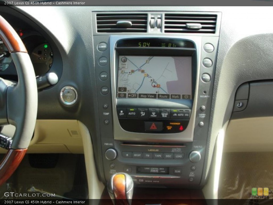 Cashmere Interior Navigation for the 2007 Lexus GS 450h Hybrid #48743910