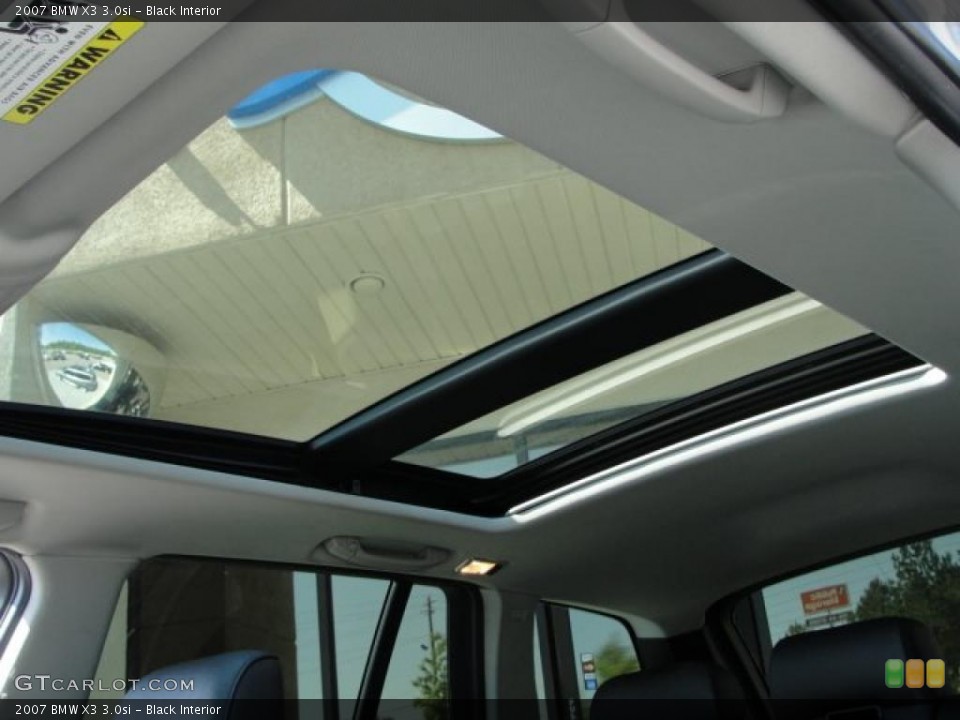 Black Interior Sunroof for the 2007 BMW X3 3.0si #48744630