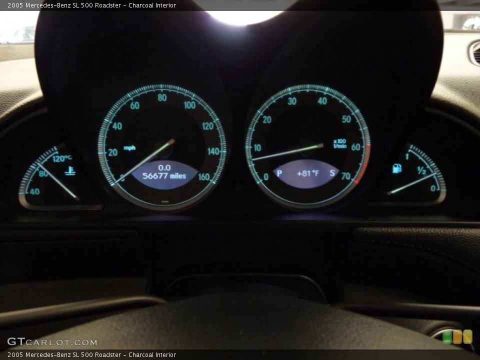 Charcoal Interior Gauges for the 2005 Mercedes-Benz SL 500 Roadster #48747156