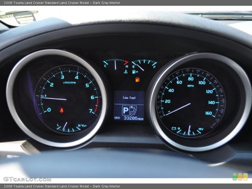 Dark Gray Interior Gauges for the 2008 Toyota Land Cruiser  #48747381