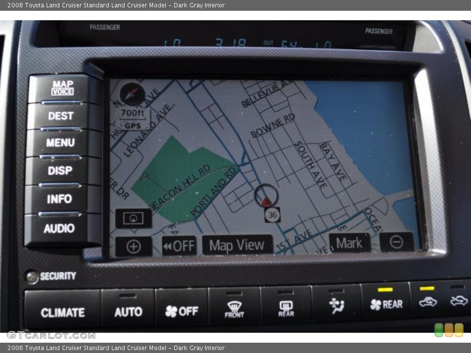 Dark Gray Interior Navigation for the 2008 Toyota Land Cruiser  #48747402