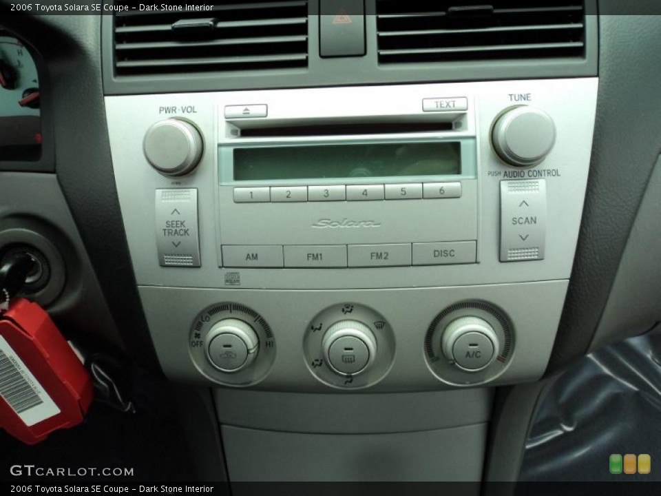 Dark Stone Interior Controls for the 2006 Toyota Solara SE Coupe #48747447