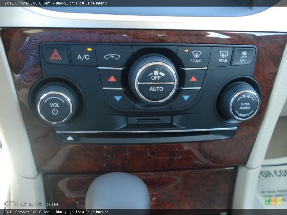 Black/Light Frost Beige Interior Controls for the 2011 Chrysler 300 C Hemi #48747701