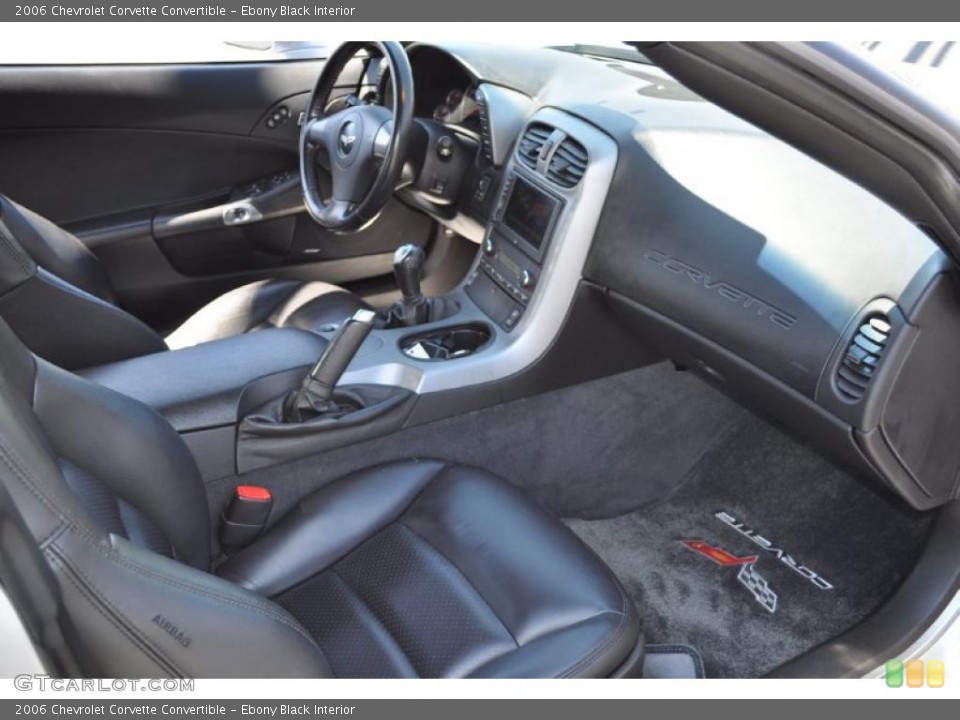 Ebony Black Interior Photo for the 2006 Chevrolet Corvette Convertible #48747882