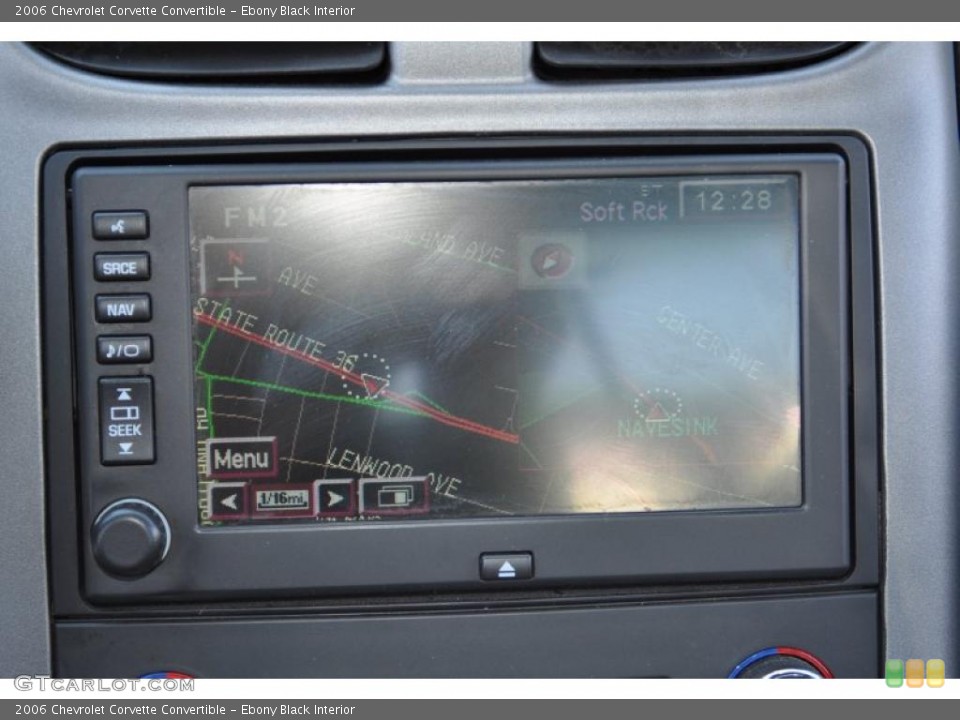 Ebony Black Interior Navigation for the 2006 Chevrolet Corvette Convertible #48747999