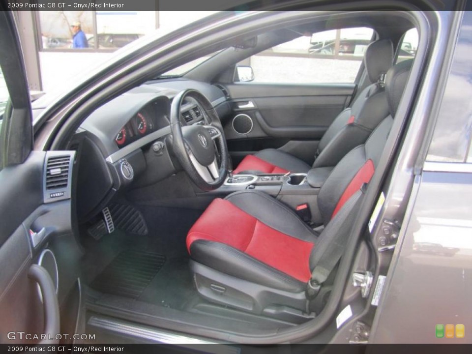 Onyx/Red Interior Photo for the 2009 Pontiac G8 GT #48748494