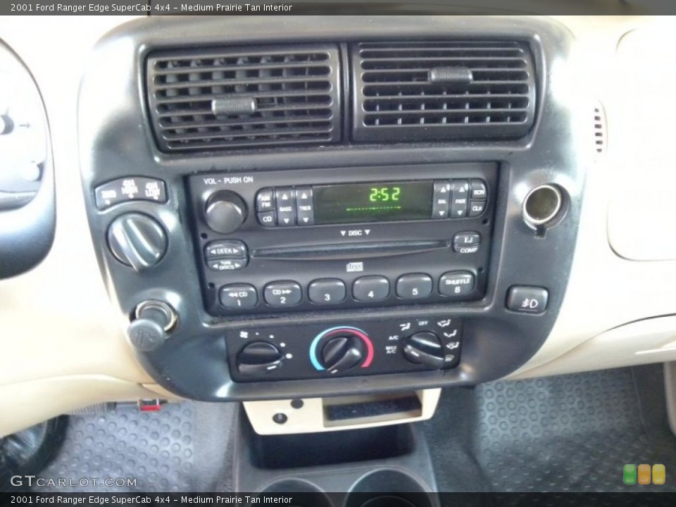 Medium Prairie Tan Interior Controls for the 2001 Ford Ranger Edge SuperCab 4x4 #48751221