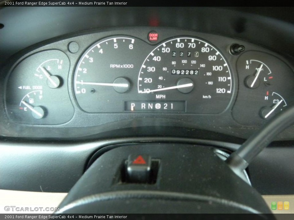 Medium Prairie Tan Interior Gauges for the 2001 Ford Ranger Edge SuperCab 4x4 #48751239