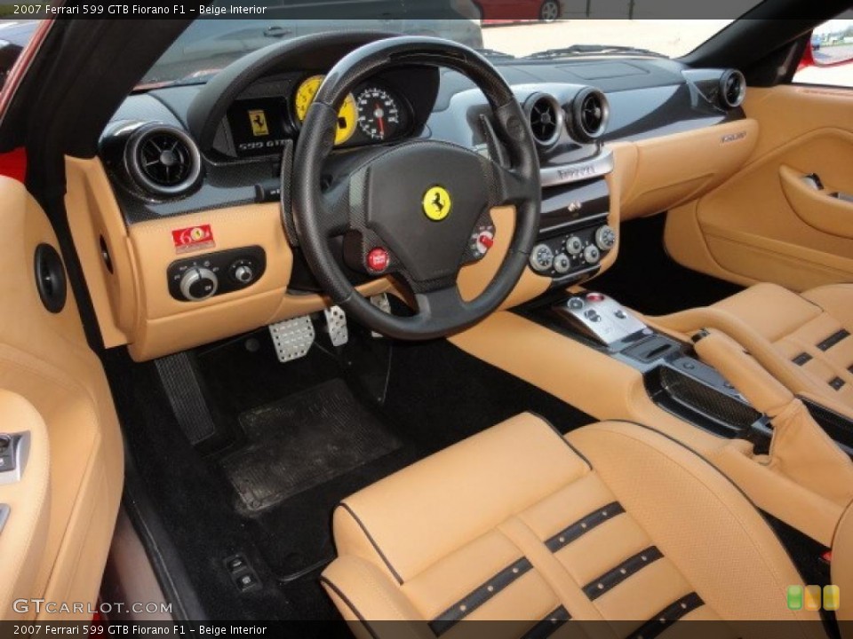 Beige Interior Prime Interior for the 2007 Ferrari 599 GTB Fiorano F1 #48754075