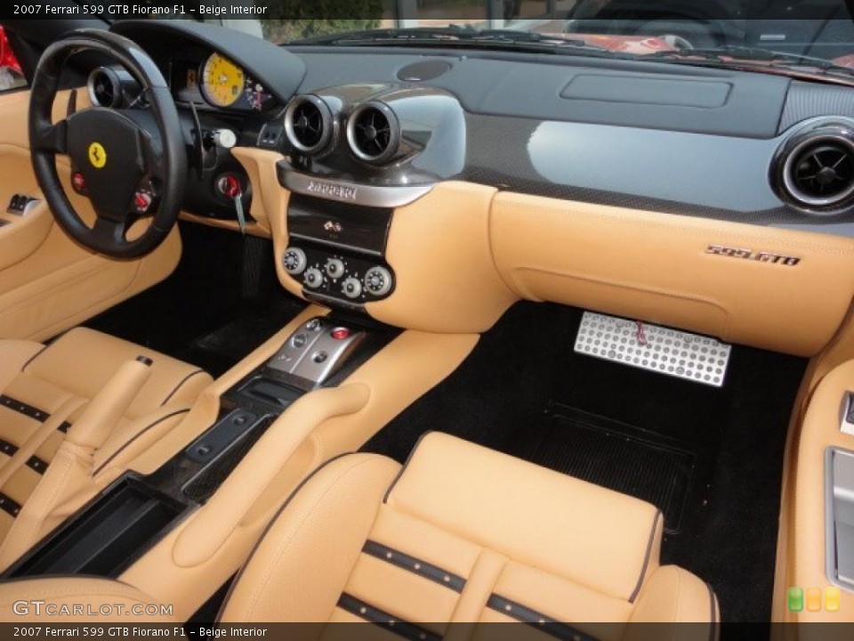 Beige Interior Dashboard for the 2007 Ferrari 599 GTB Fiorano F1 #48754102