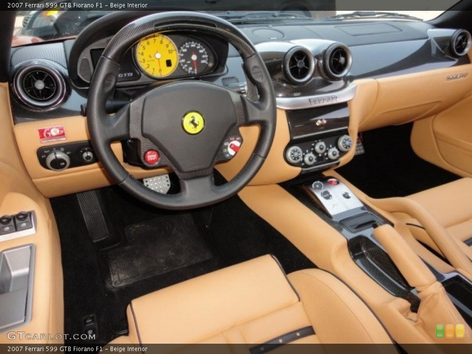 Beige 2007 Ferrari 599 GTB Fiorano Interiors