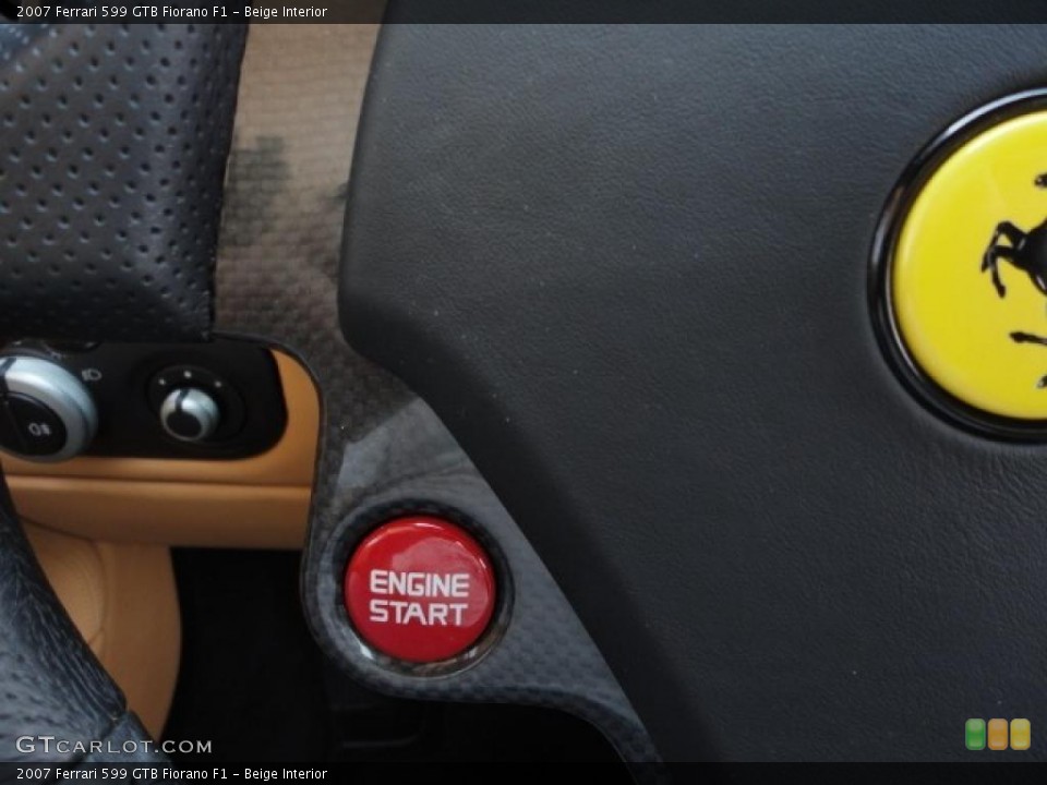Beige Interior Controls for the 2007 Ferrari 599 GTB Fiorano F1 #48754171