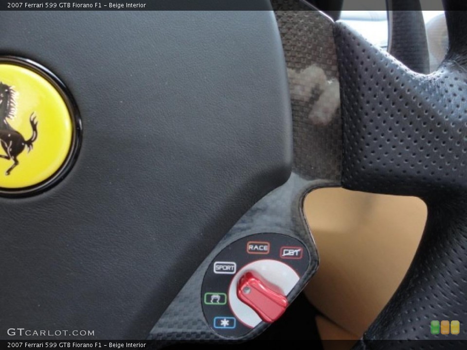 Beige Interior Controls for the 2007 Ferrari 599 GTB Fiorano F1 #48754186
