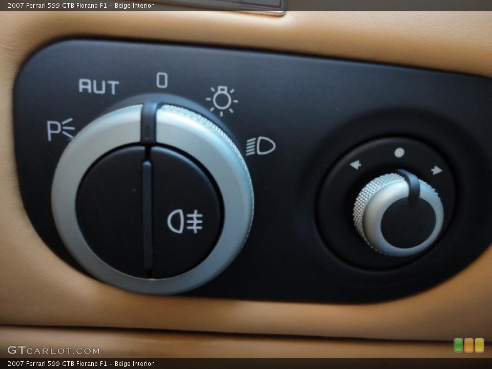Beige Interior Controls for the 2007 Ferrari 599 GTB Fiorano F1 #48754264