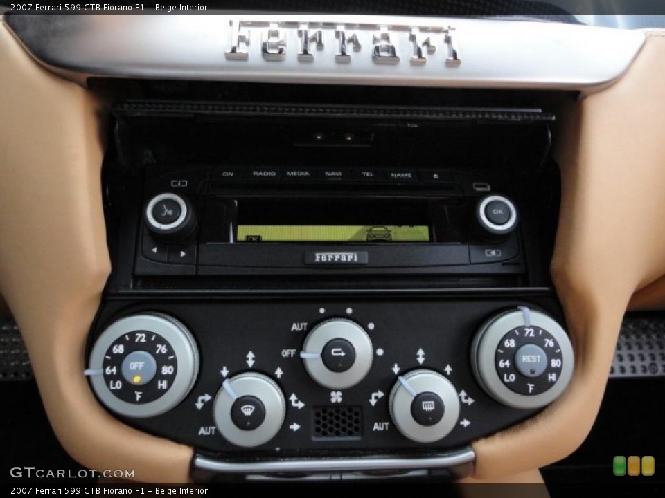 Beige Interior Controls for the 2007 Ferrari 599 GTB Fiorano F1 #48754306