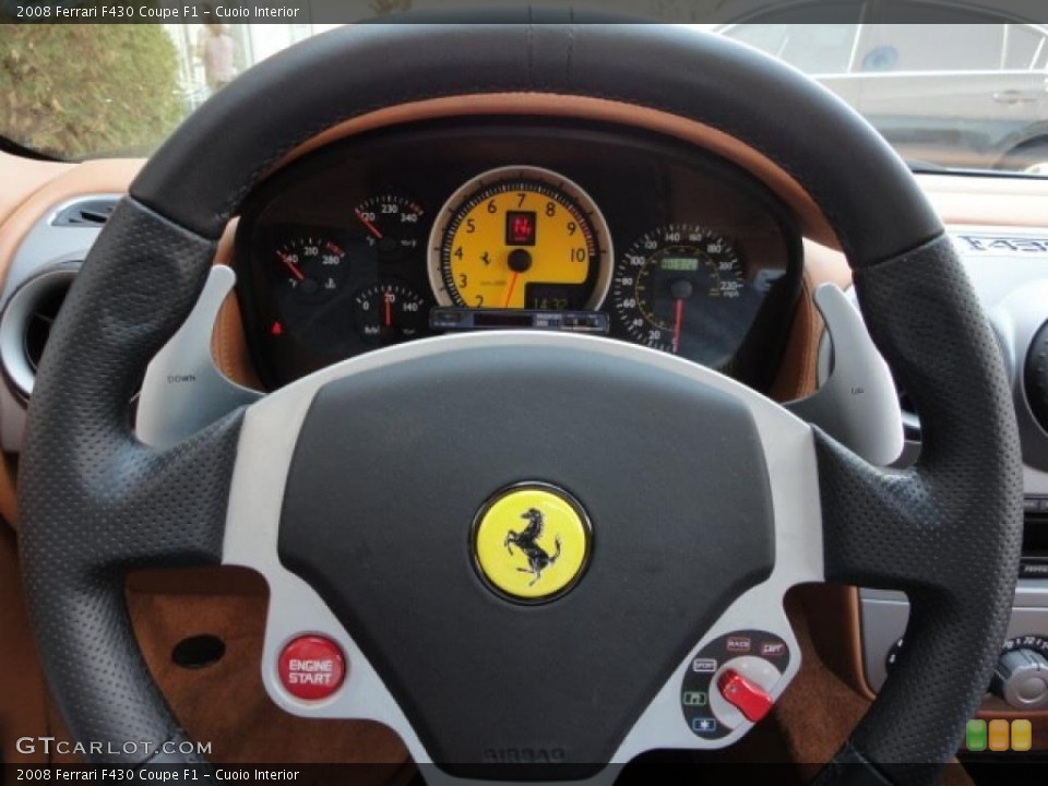 Cuoio Interior Steering Wheel for the 2008 Ferrari F430 Coupe F1 #48754970