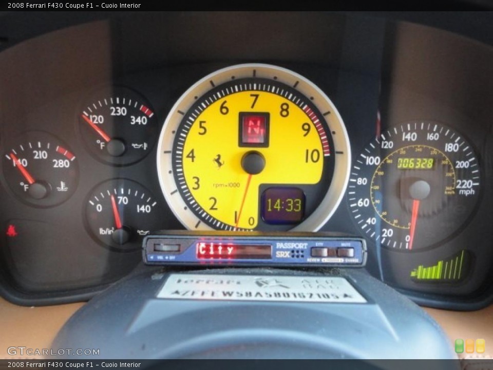 Cuoio Interior Gauges for the 2008 Ferrari F430 Coupe F1 #48755110
